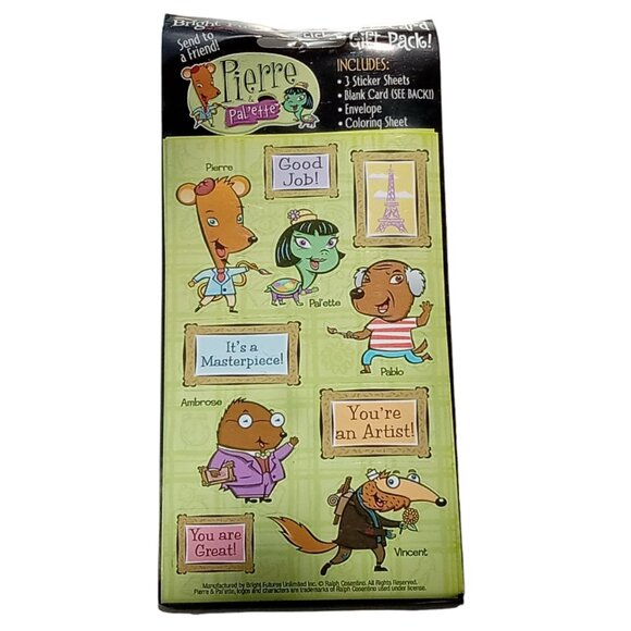 RARE Vintage Pierre & Pal'ette Stickers, NOS, - Picture 4 of 11